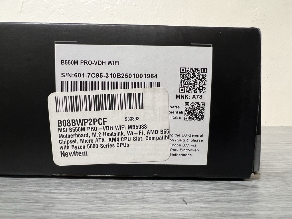 MSI ‎B550M PRO-VDH WIFI Socket AM4 AMD Motherboard New In Box