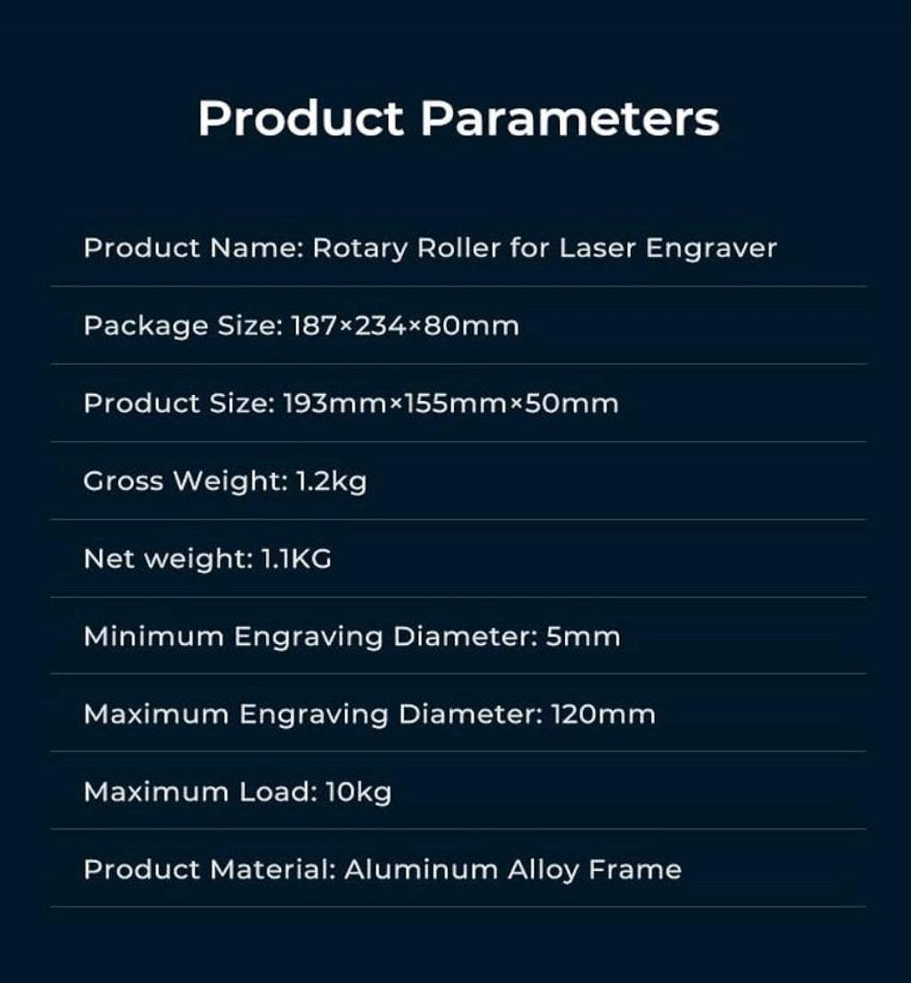 Creality Official Falcon Laser Rotary Roller 360° Laser Engraver