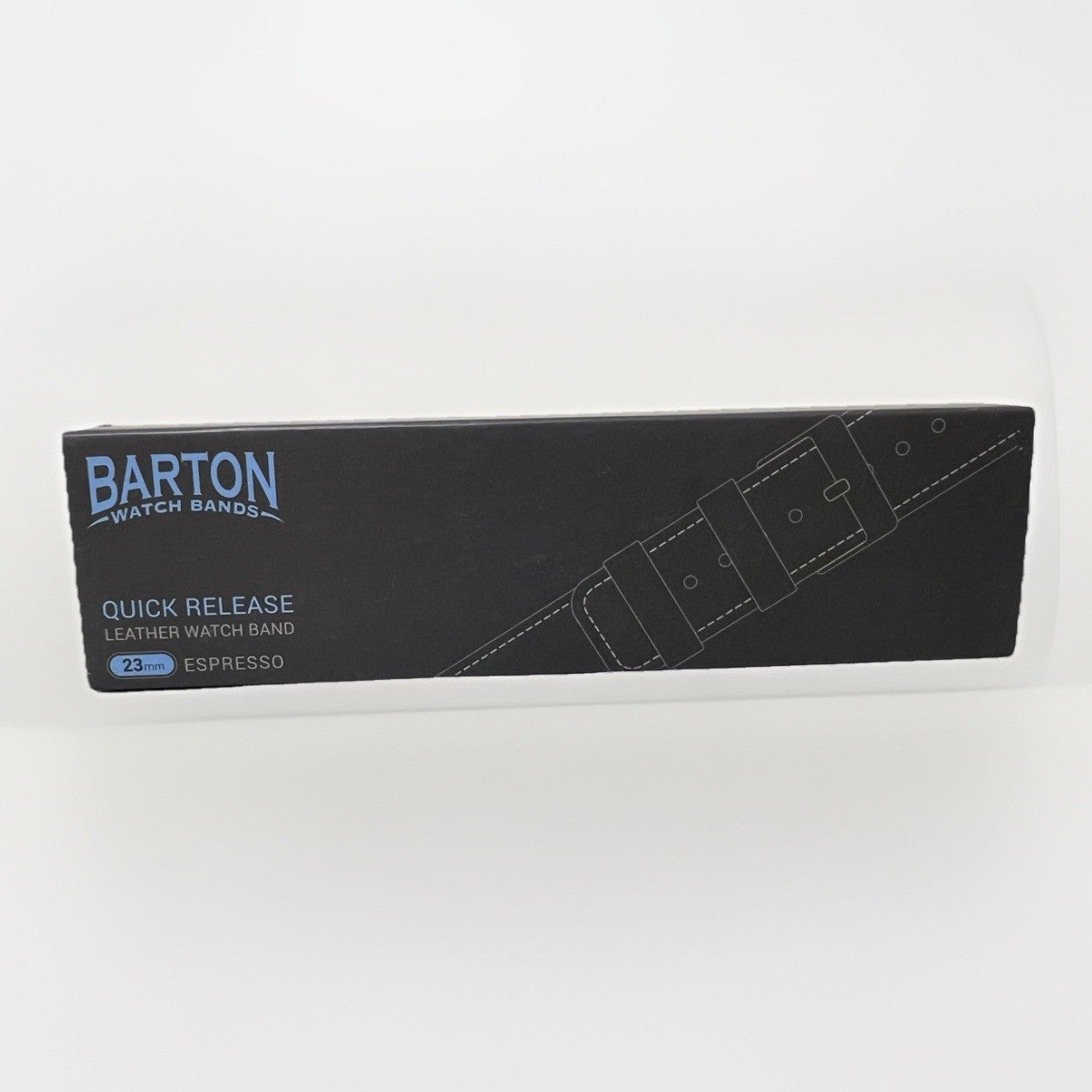 Barton Quick Release Espresso Leather Watch Band Strap 20mm Top Grain