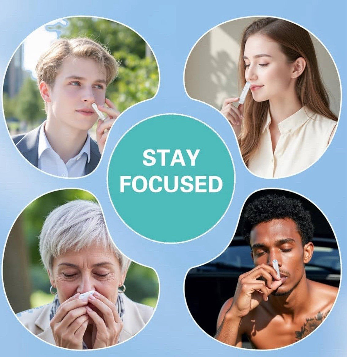 Nasal Stick Boost Energy Set, Nose Inhaler Stick, Better Breathing, Natural...