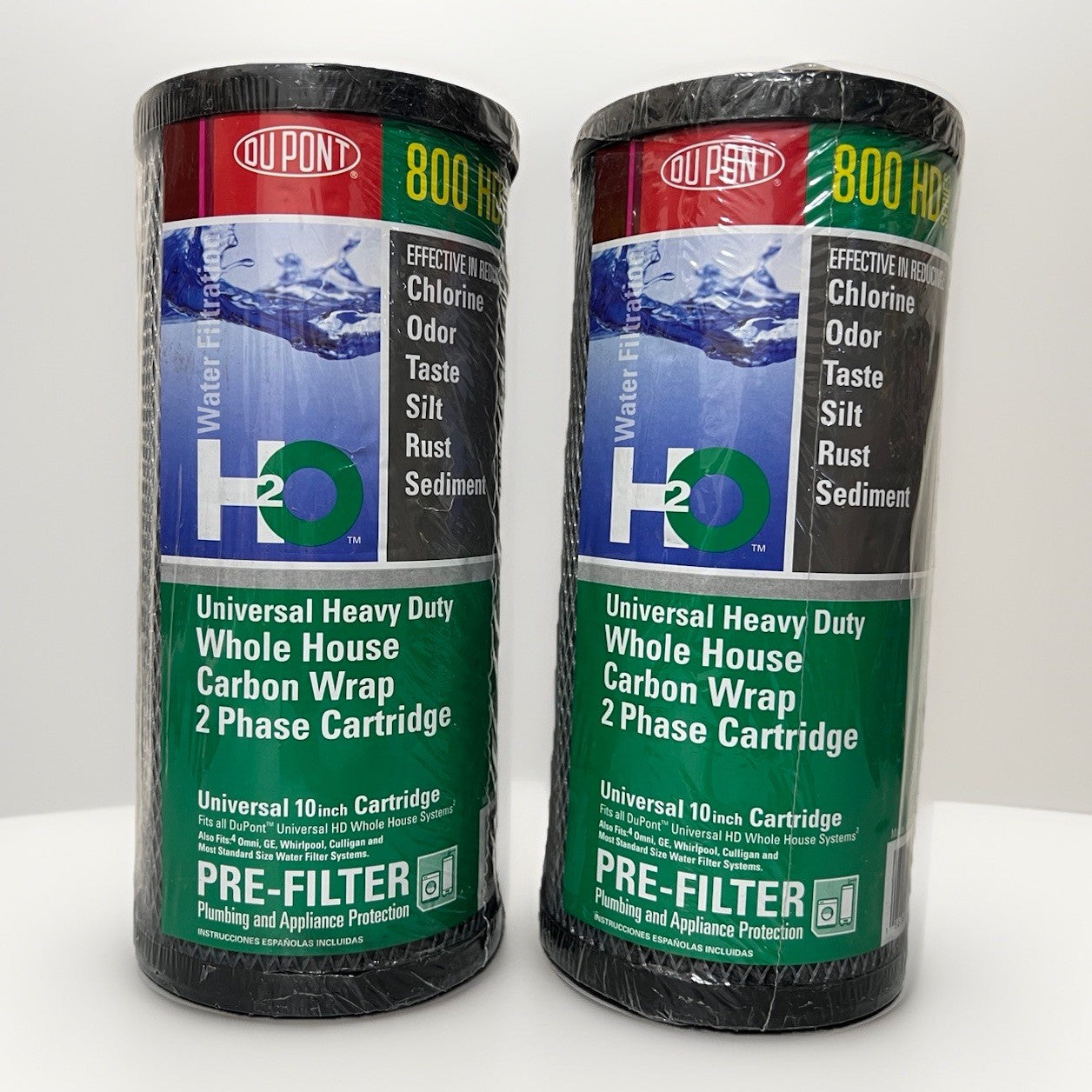 DuPont Universal 800HD Series 10" Cartridge 30,000 Gallon WFHDC8001 LOT OF 2