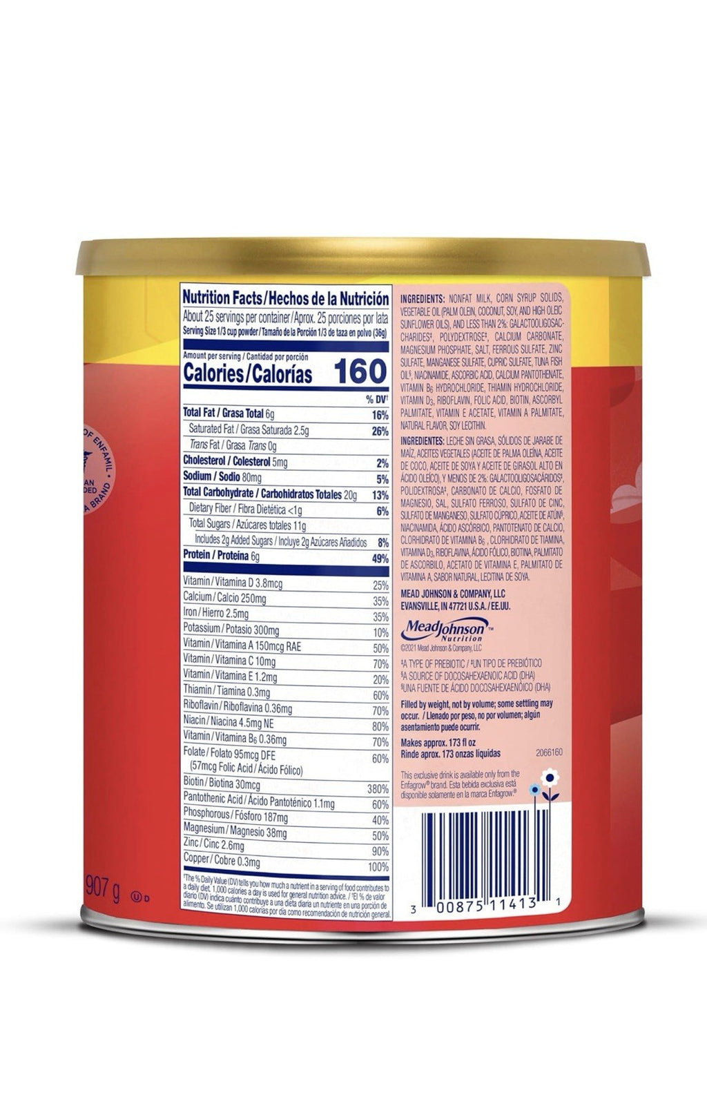 2LBS Enfagrow Premium Powder Toddler - 32oz Toddlers 12 Months and Up Exp 7/2026