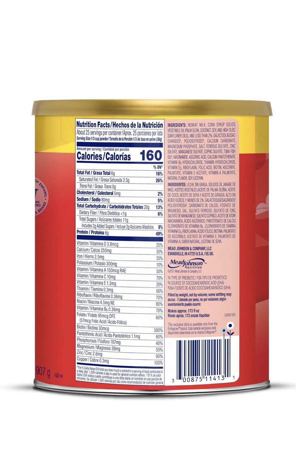 2LBS Enfagrow Premium Powder Toddler - 32oz Toddlers 12 Months and Up Exp 7/2026