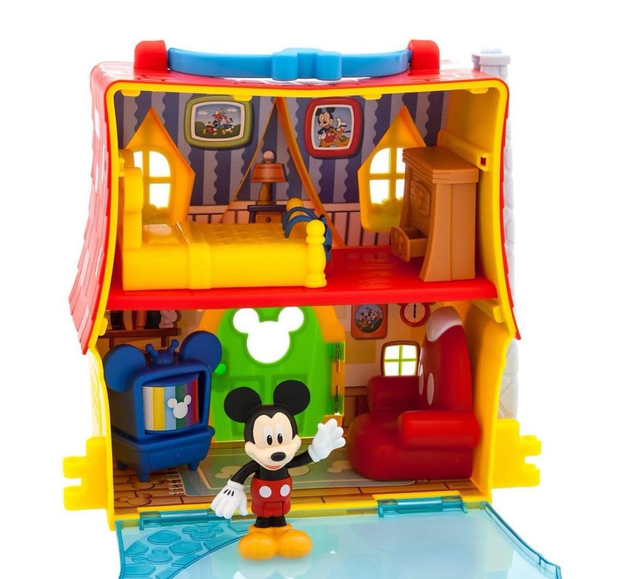 Multicolored Mickey Mouse Playset with Poseable Figures for Toddlers