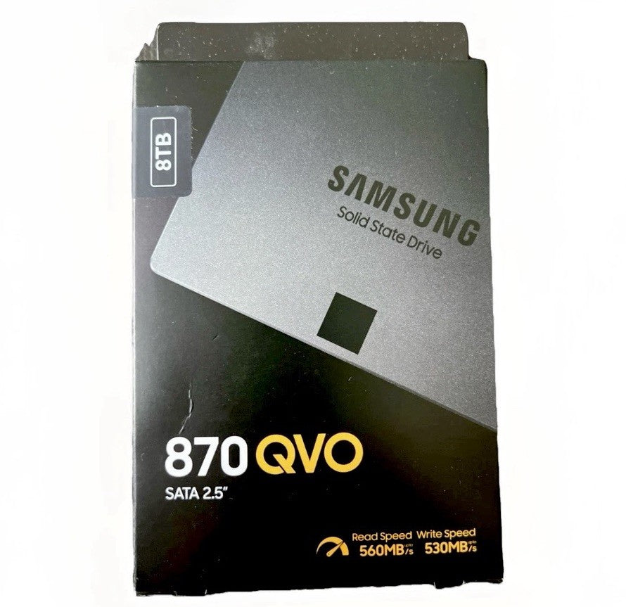 NEW (Sealed) 8TB Samsung 870 QVO 8TB SATA SSD MZ-77Q8T0B 2.5" SATAIII 6Gb/s