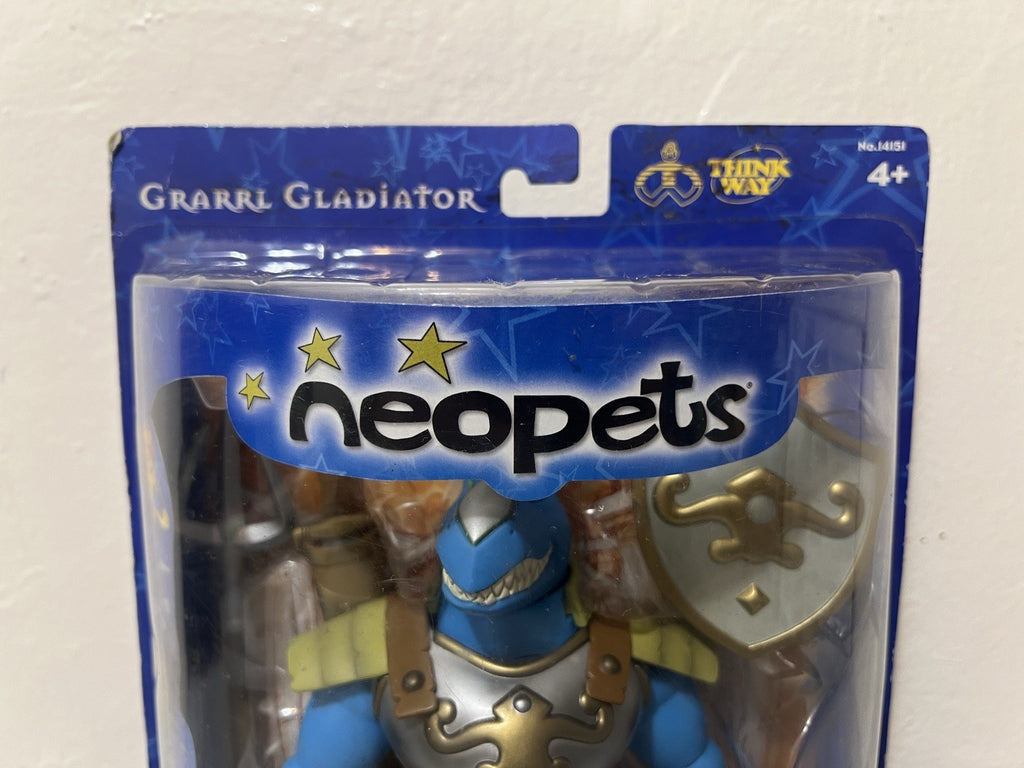 2004 Think Way Neopets Legends of Neopia Grarrl Gladiator - New Sealed!