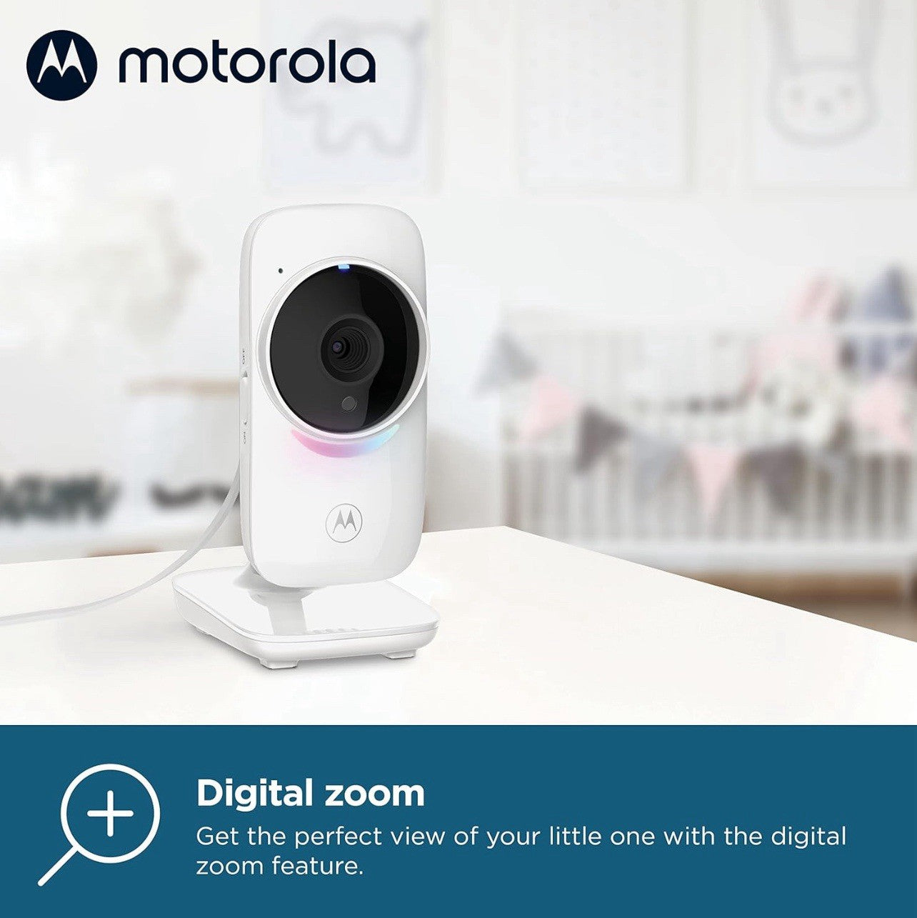 Motorola VM482ANXL Video Baby Monitor W/Camera & Mood Light, Wireless