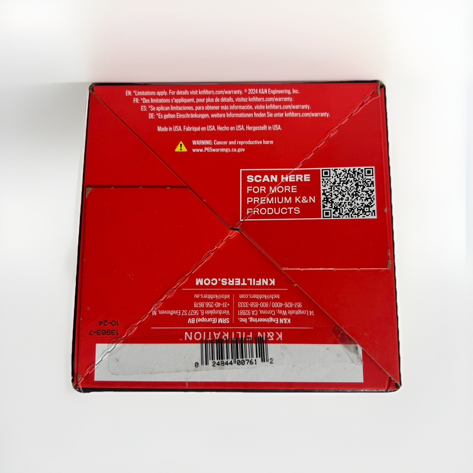 K&N RC-1060 Universal Clamp-On Air Filter