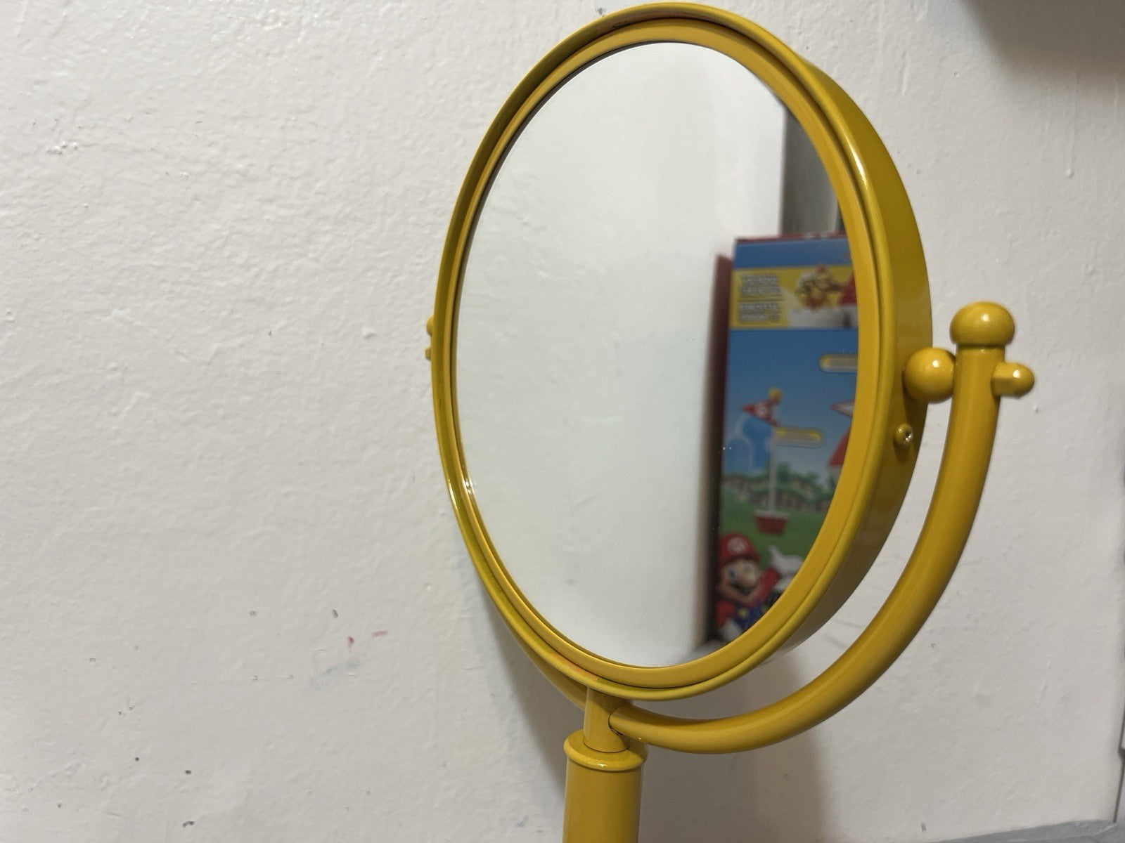 Allied Brass 8 Inch Vanity Top Make-Up Mirror with Grooved Accents SPANISH GOLD