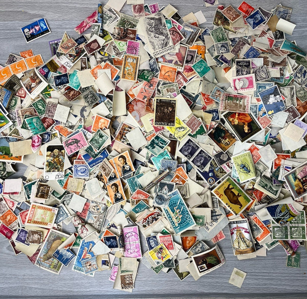 Lot of 2,000+ Postage Vintage Stamps - Rare Collectible Stamps Unknown Value