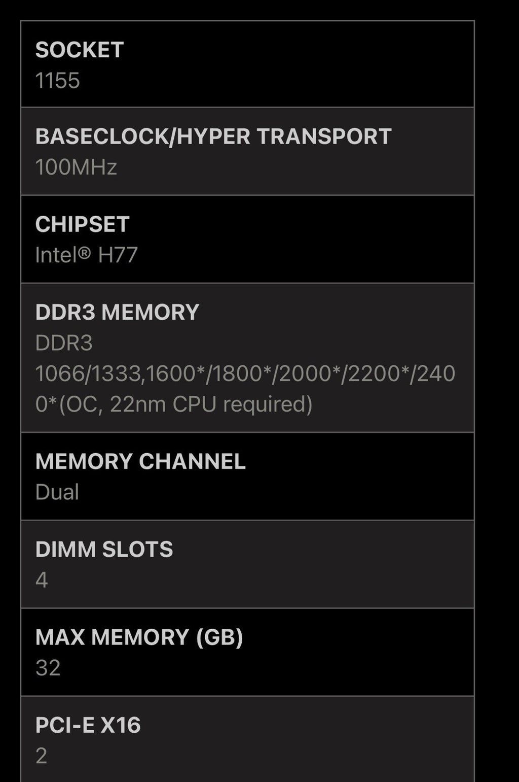 MSI ZH77A-G43 MSI Socket LGA1151 ATX System Board