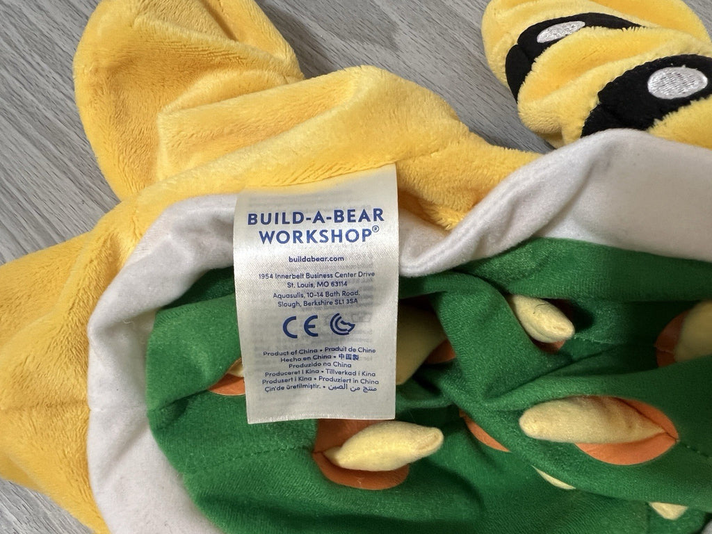 Build A Bear Nintendo Super Mario Bowser Plush Unstuffed