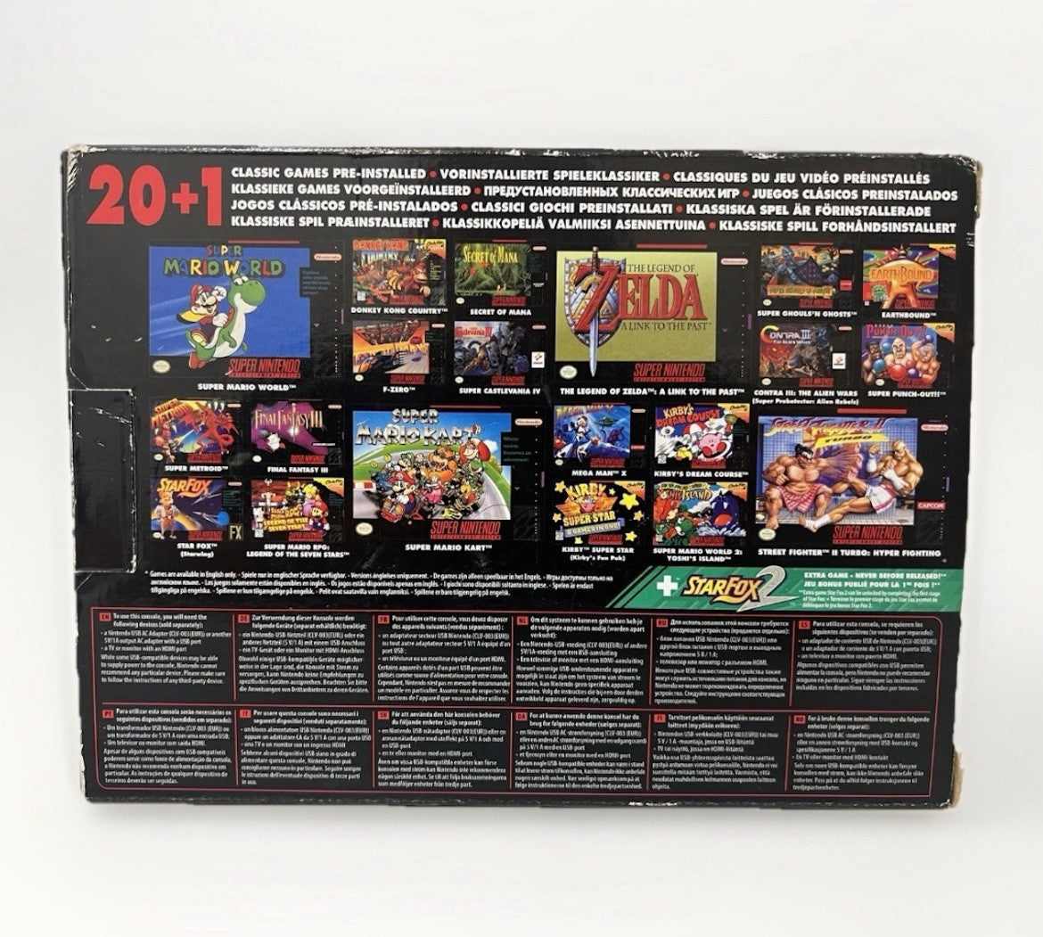 SNES Super Nintendo Entertainment Classic Edition Mini EU Version AUTHENTIC