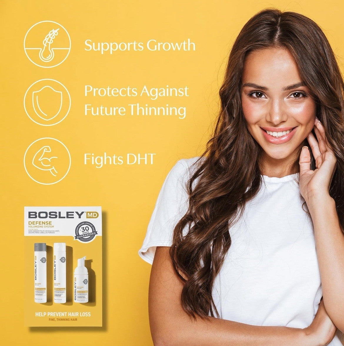 BosleyMD Kit Volumizing Shampoo & Hair Thinning Treatment - Color Safe