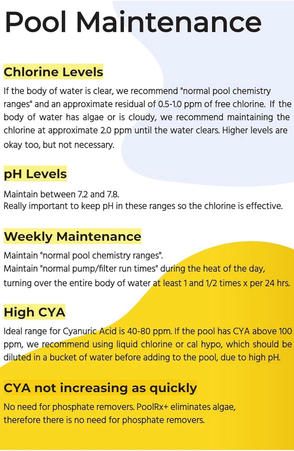 Pool-R-X+ Black White - Treats 20k-30k Gallons Pool Care - NEW Sealed