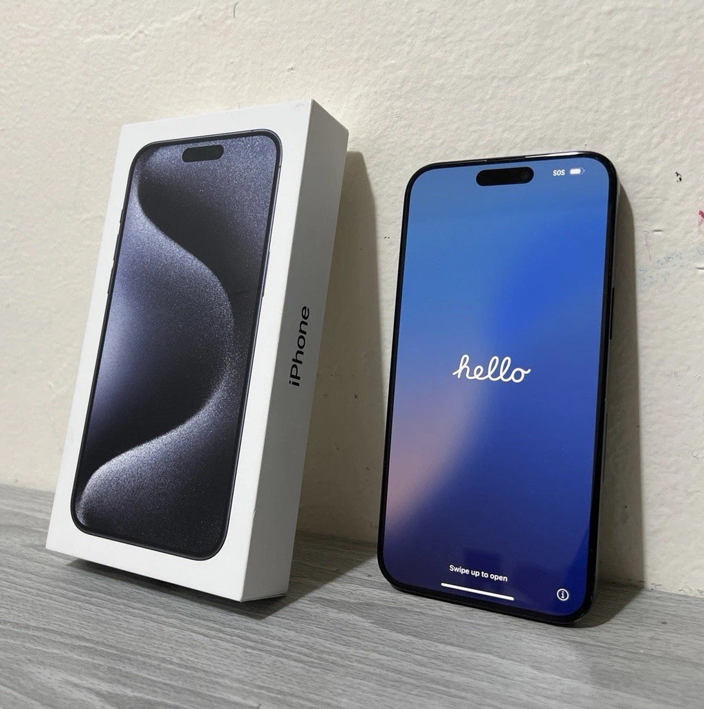 Apple iPhone 15 Pro Max 1TB Blue Titanium 98% Battery Health UNLOCKED