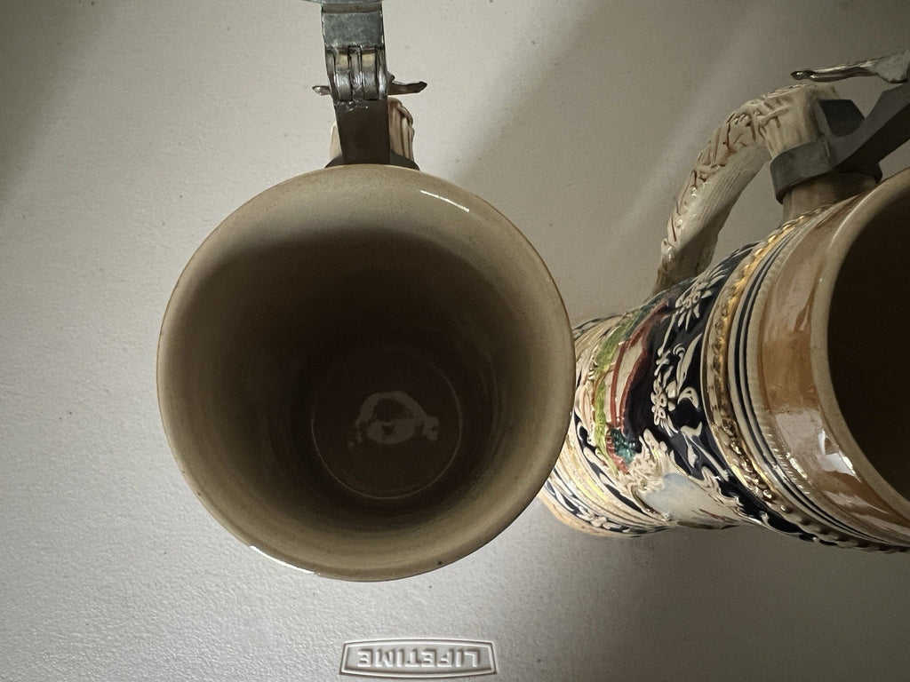 Becks Large Stein with Pewter Lid – M/R 300-Porcelain Ceramic Breweriana