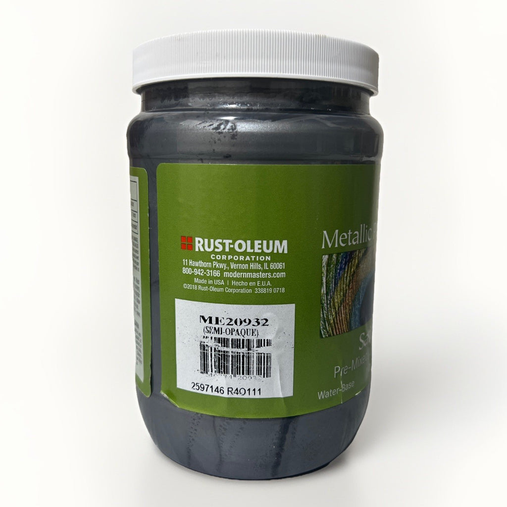 Modern Masters ME209 Pewter Metallic Paint Collection, Satin Water-Based 1 Qt