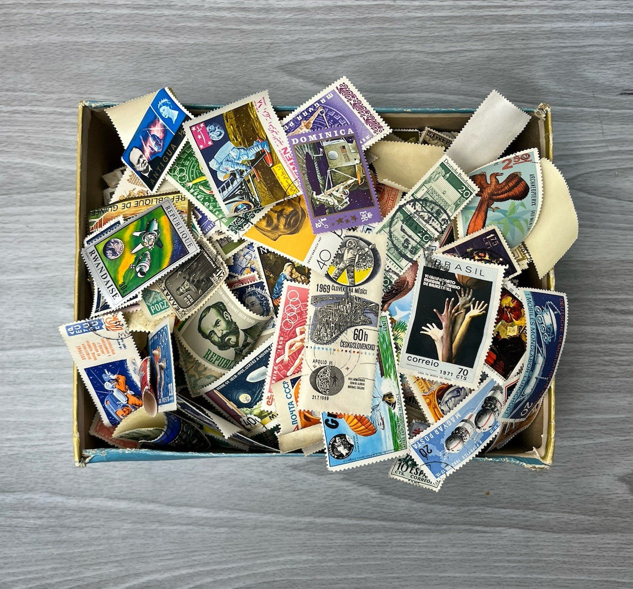 Lot of 2,000+ Postage Vintage Stamps - Rare Collectible Stamps Unknown Value