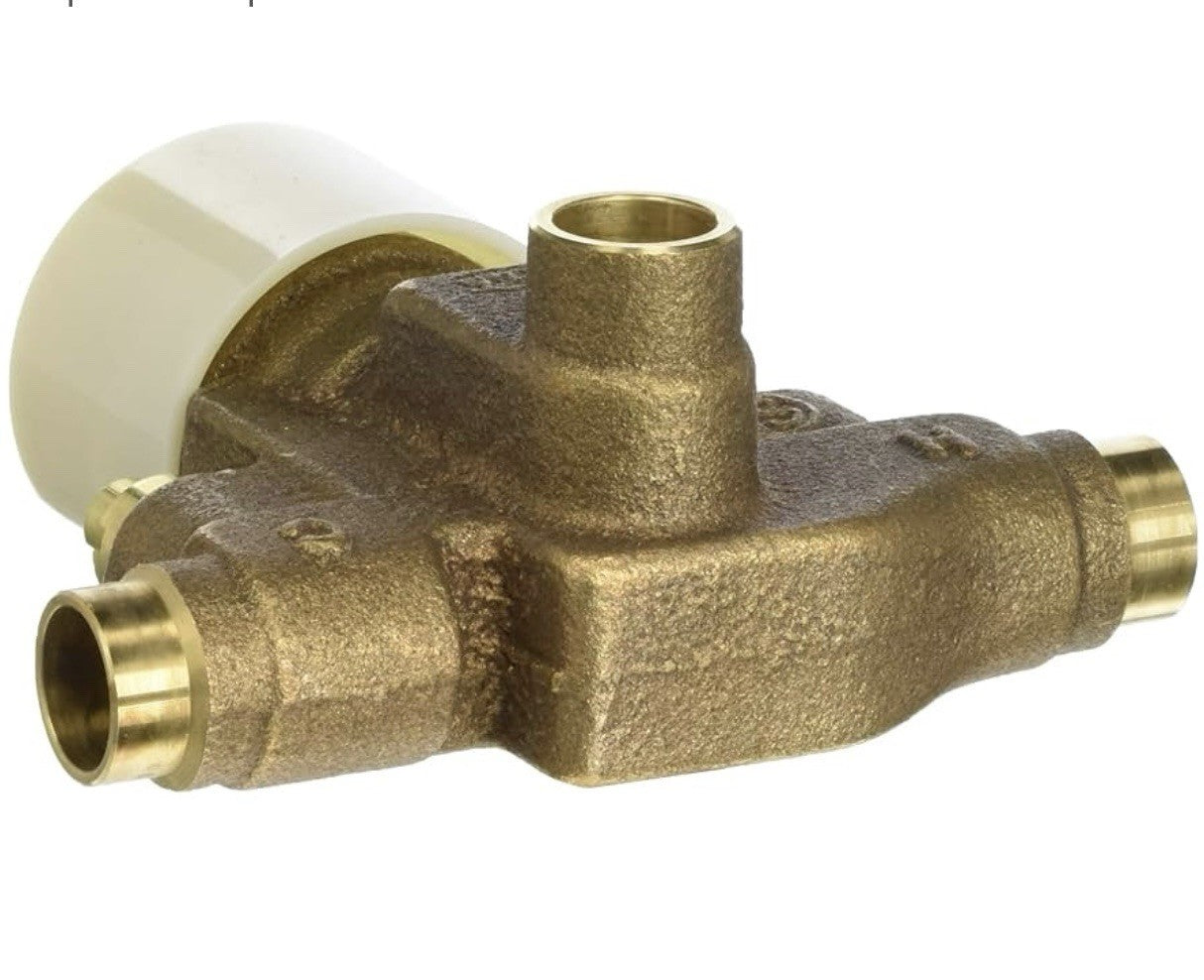Zurn TPK7100-SS Temp-Gard 3-Port Shower Valve With Service Stops For Temp Guard