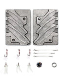 Dimatteo Fishing Metal Lure Mold Kits 1/4oz 1/2oz 3/4oz 3 Cavities 127pcs