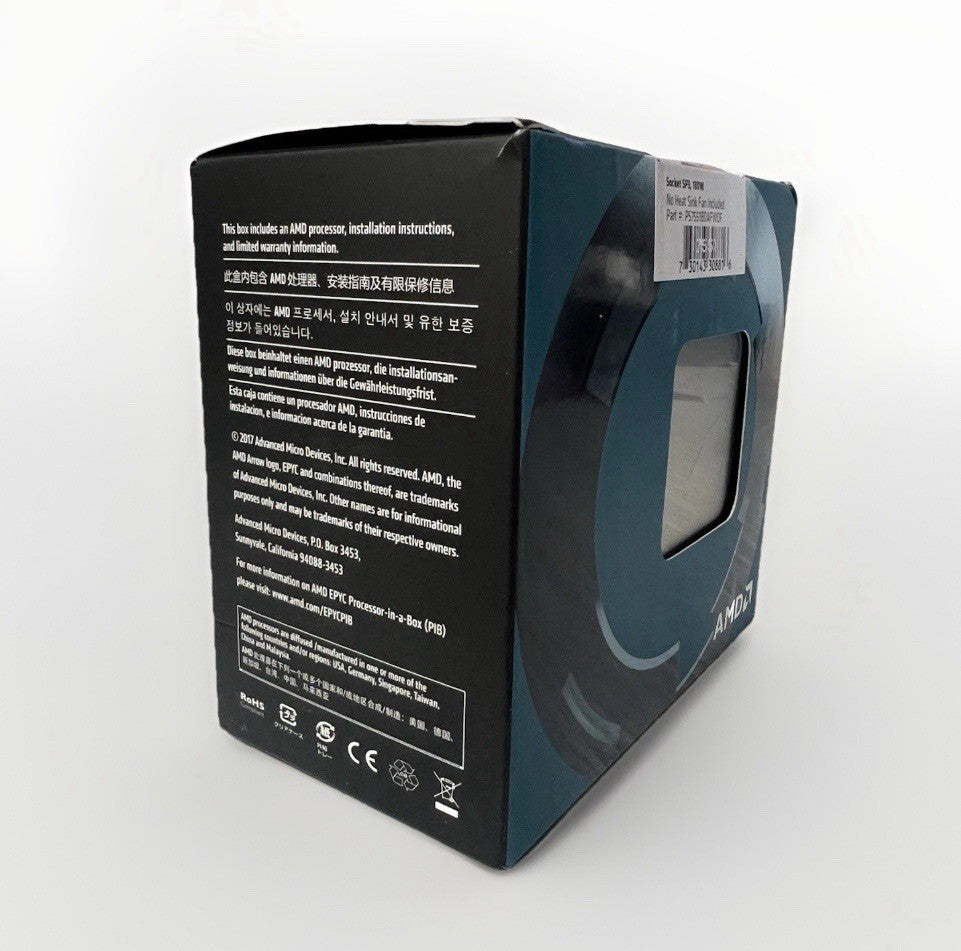 NEW AMD EPYC 7551 32 Core, 64 Thread  SP3 Socket CPU UNLOCKED (Sealed)