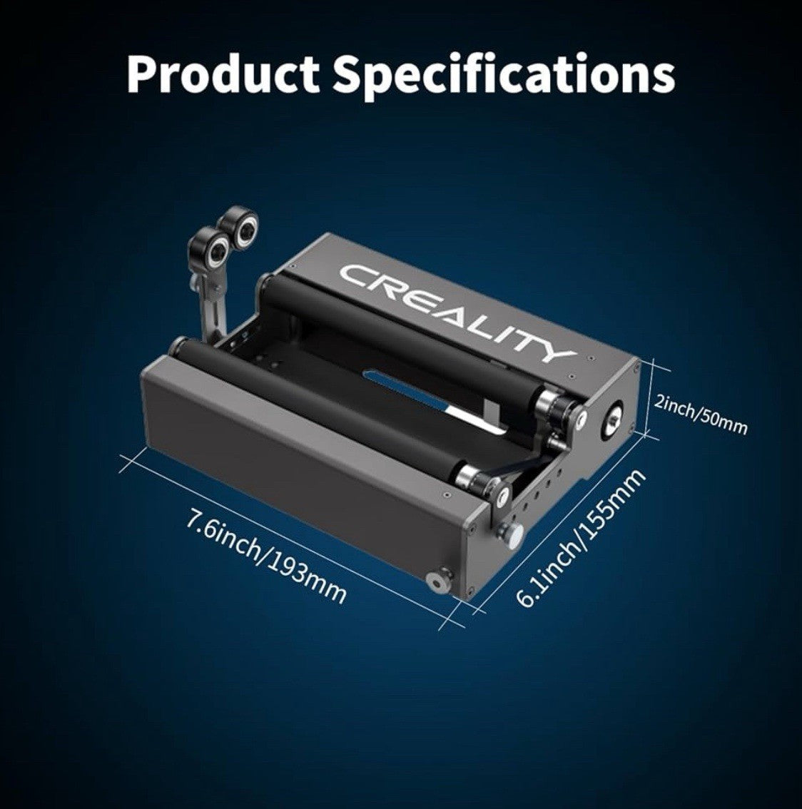 Creality Official Falcon Laser Rotary Roller 360° Laser Engraver