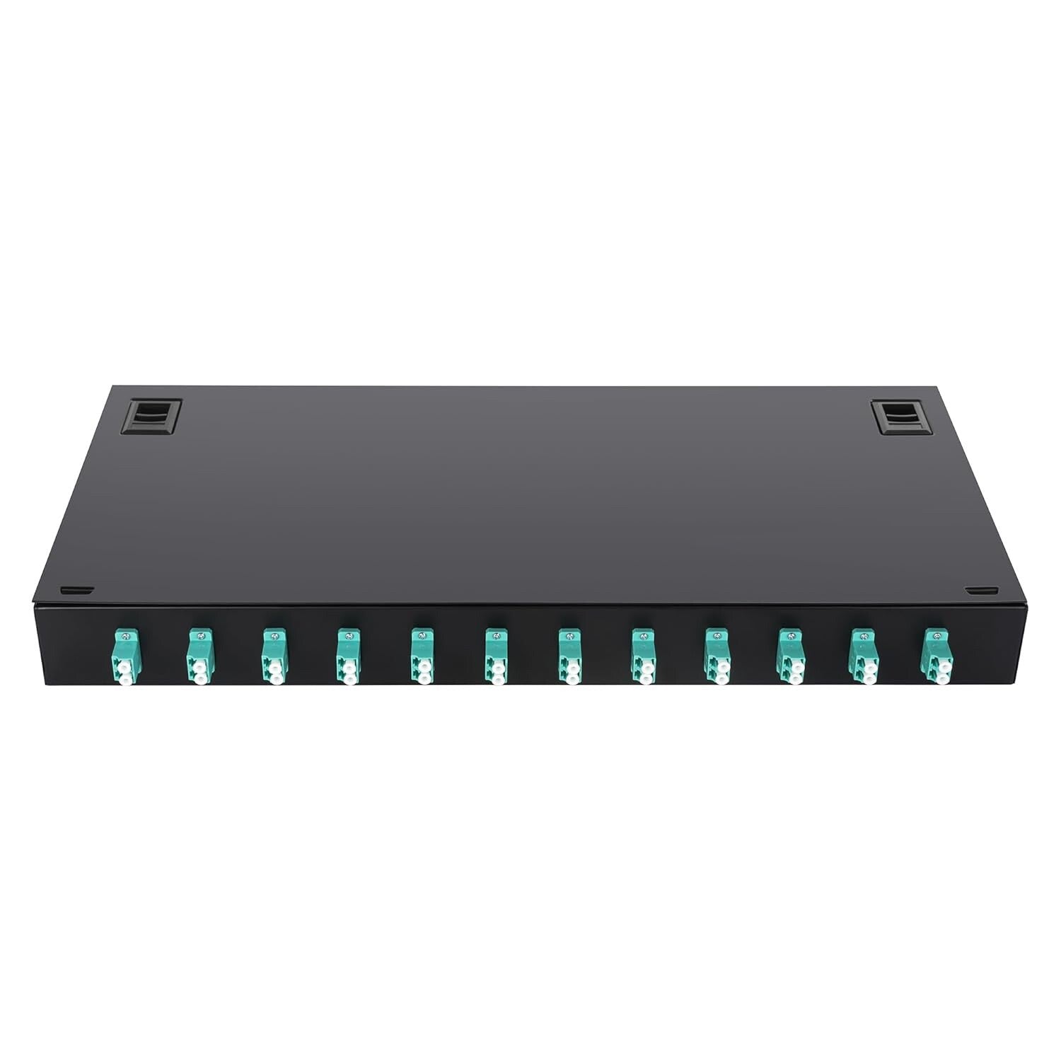 Fiber Enclosure Kit LC-UPC 12 Duplex 24 Port Fiber Enclosure Rack Mount Box