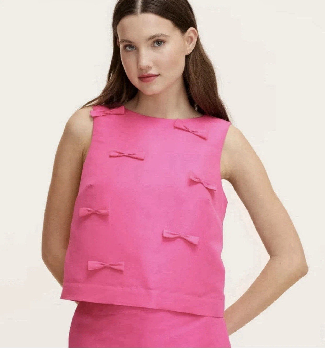 Kate Spade New York Target Bow Shell Tank Top - Pink - Women's Size Large