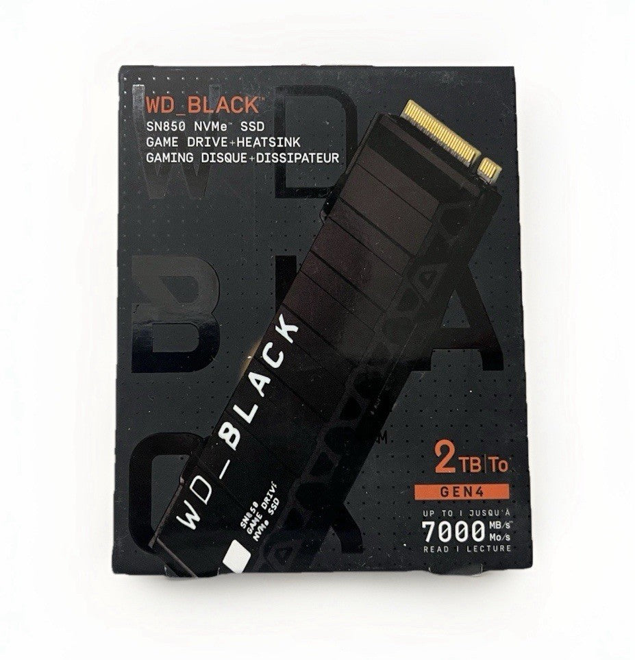 NEW Western Digital WD BLACK 2TB SN850 with HEATSINK M.2 NVMe (Sealed)