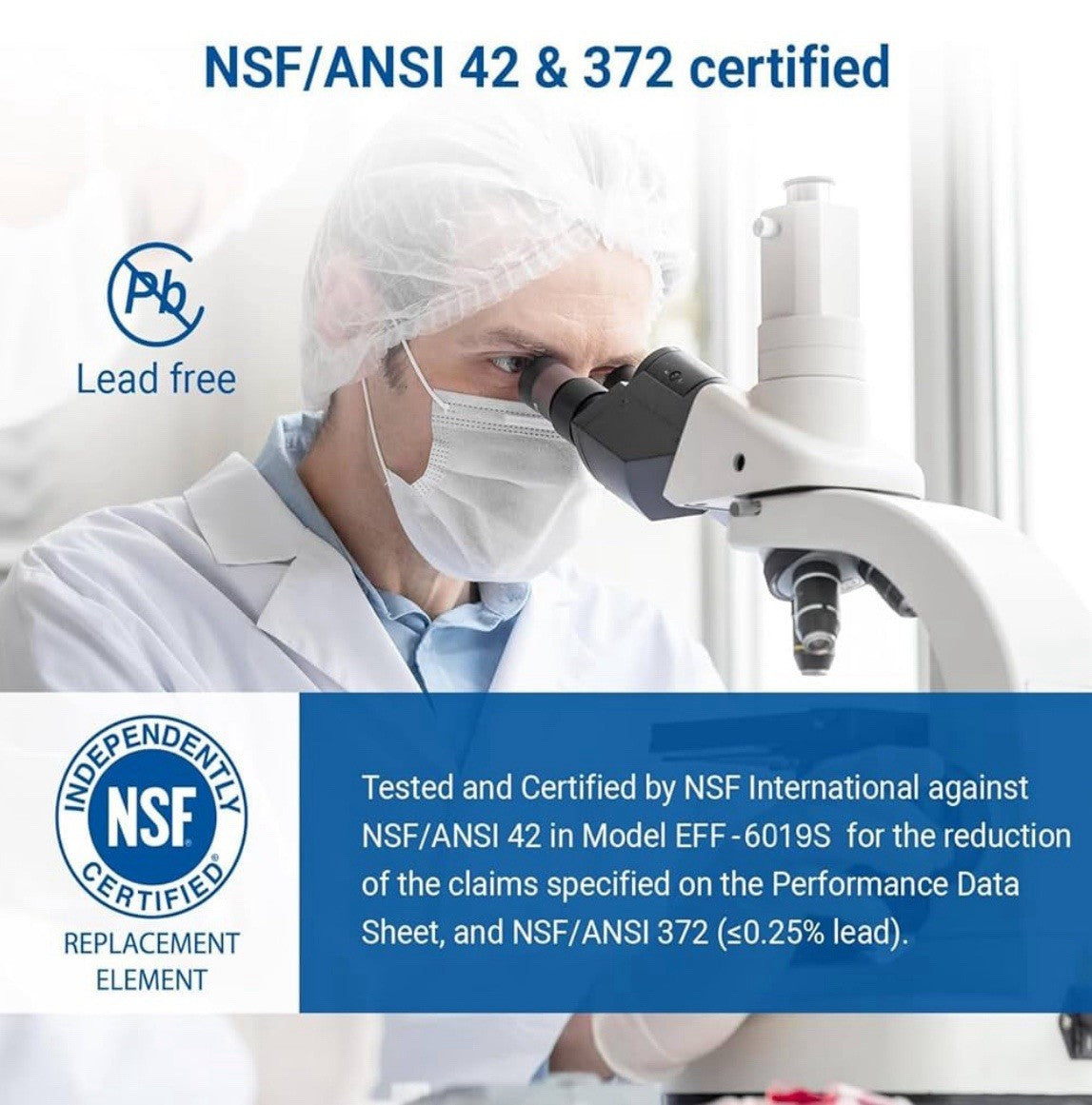 Maxblue Refrigerator Water Filter, Replacement for GE® RPWFE,RPWF(1)