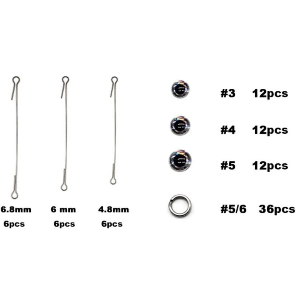 Dimatteo Fishing Metal Lure Mold Kits 1/4oz 1/2oz 3/4oz 3 Cavities 127pcs