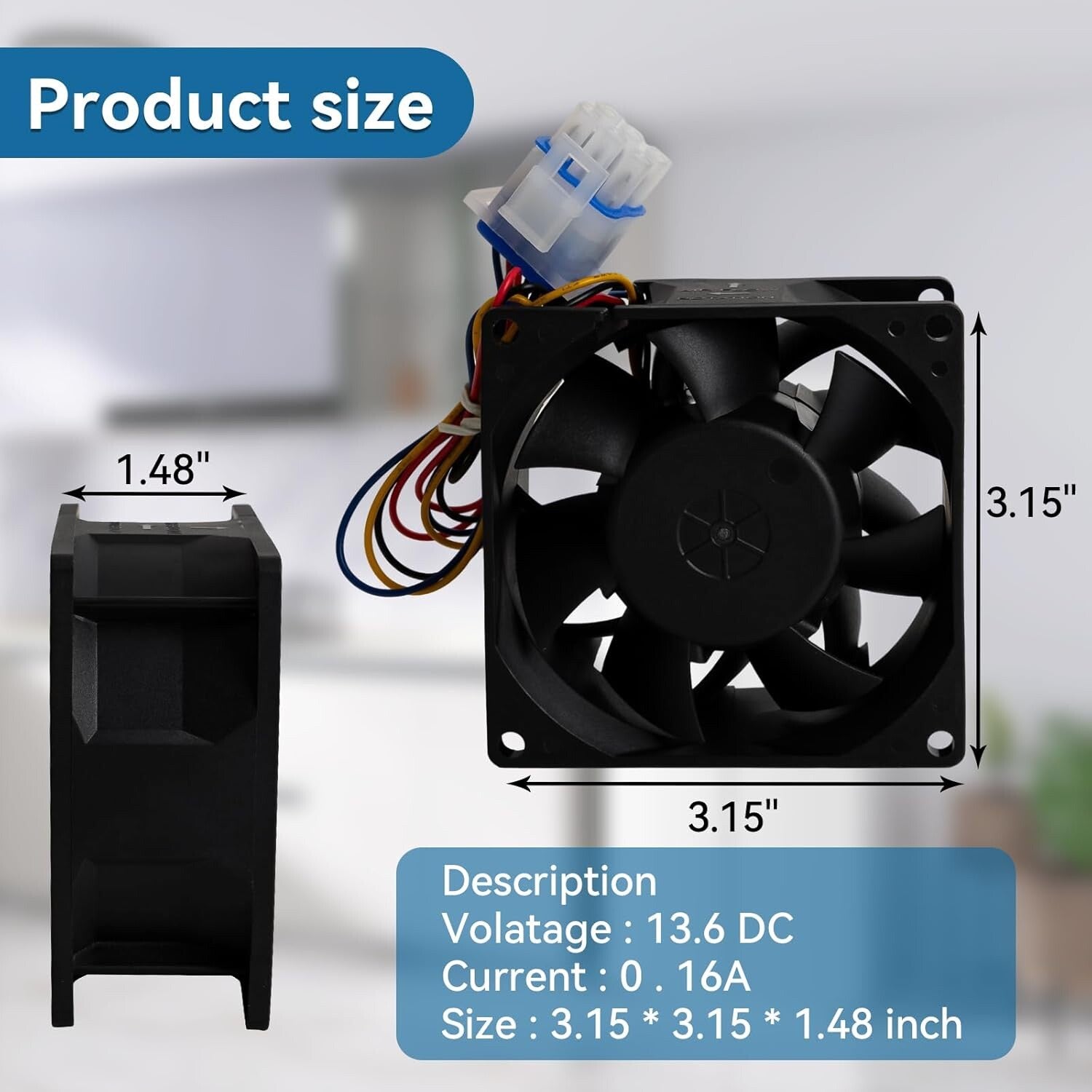 Refrigerator Evaporator Fan Motor WR60x26866 WR60X10356 WR60X26033 For GE