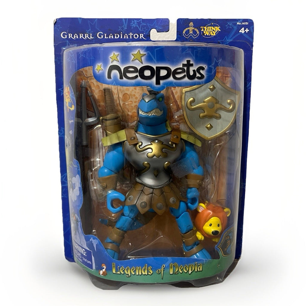 2004 Think Way Neopets Legends of Neopia Grarrl Gladiator - New Sealed!