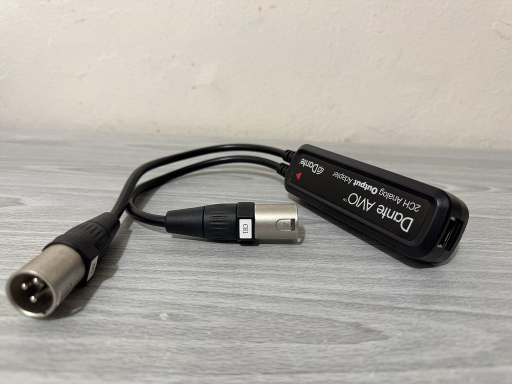 Audinate Dante AVIO 2CH 2-Channel XLR Analog Output Adapter ADP-DAI-AU-0X2