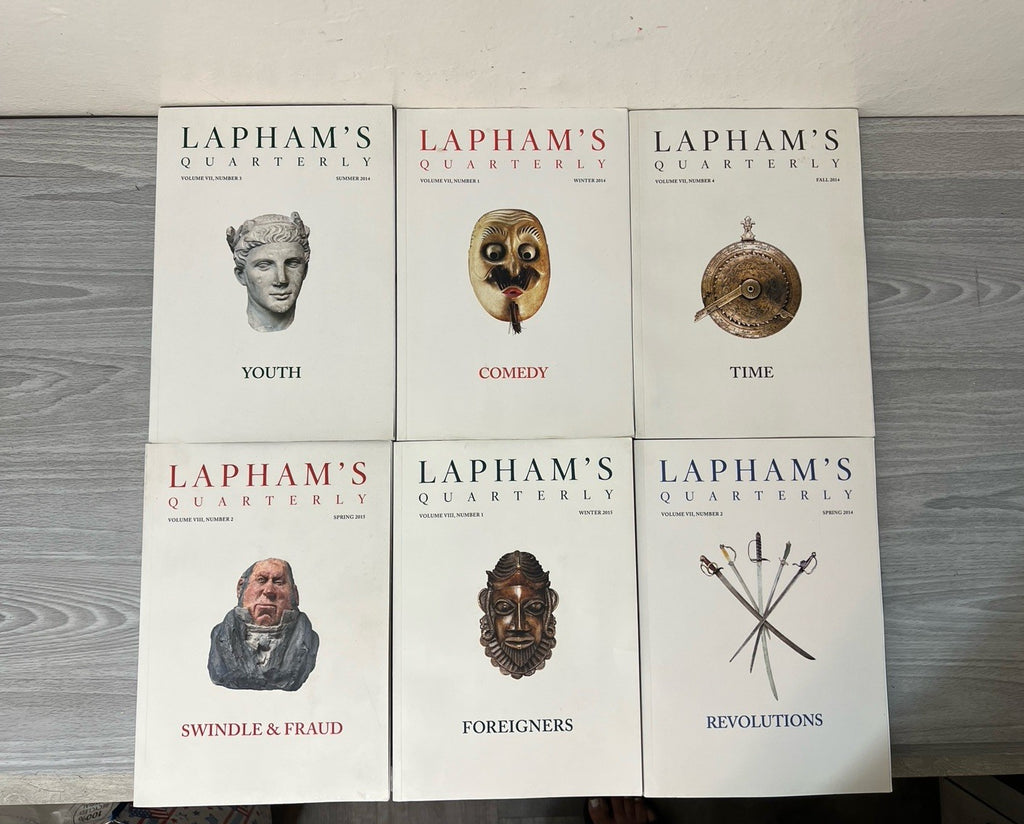 LAPHAM'S QUARTERLY- Winter 2014-Spring 2015 LOT OF 6