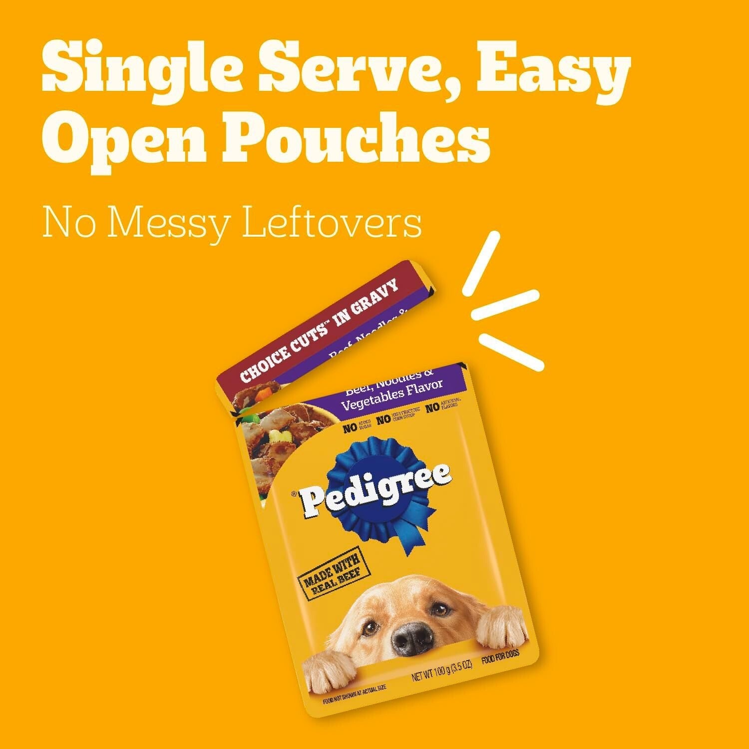 Pedigree Wet Dog Food Variety Pack 16 Pack 3.5 oz. Real Chicken Choice Cuts