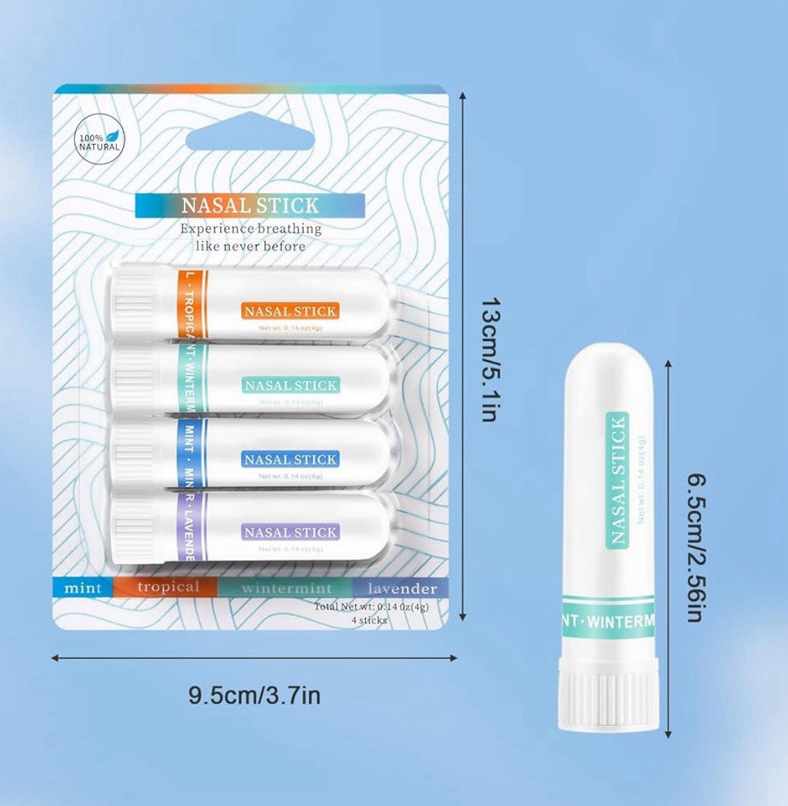 Nasal Stick Boost Energy Set, Nose Inhaler Stick, Better Breathing, Natural...