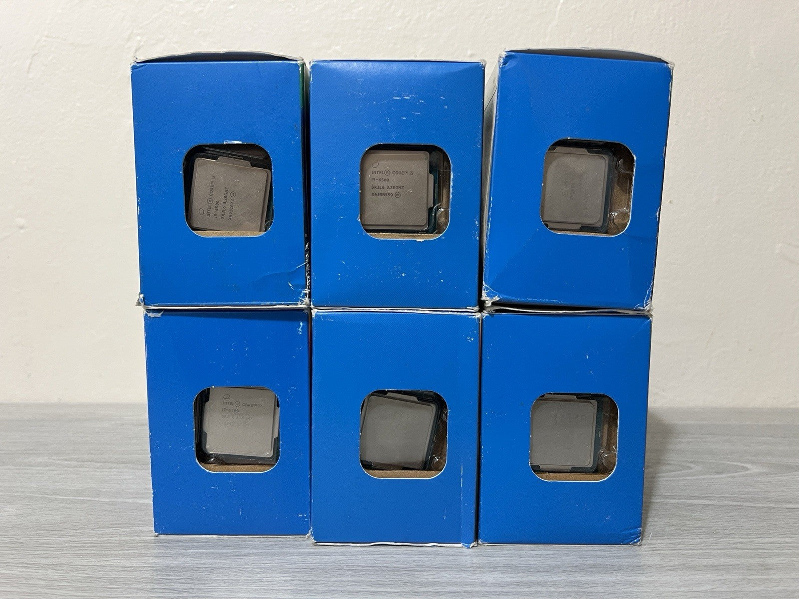 Lot Of 6 Intel Core CPUs i7 6700, i5 6600 LGA 1151