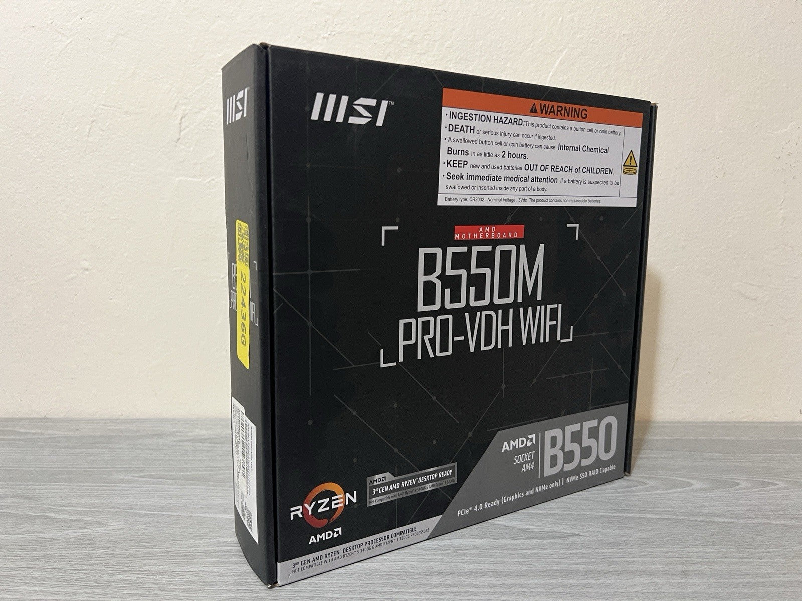 MSI ‎B550M PRO-VDH WIFI Socket AM4 AMD Motherboard New In Box