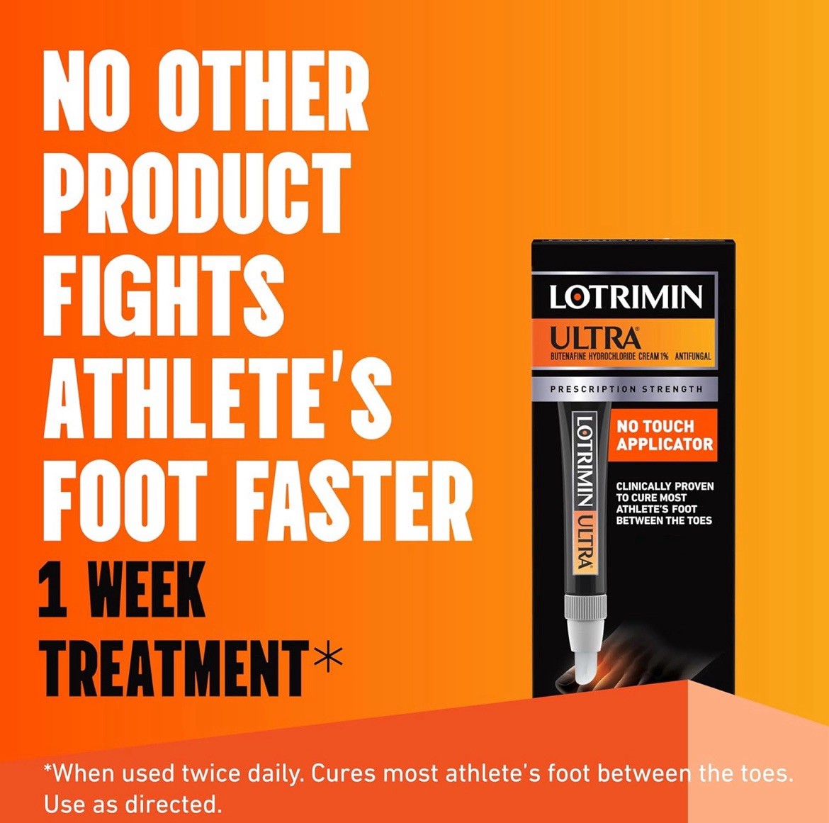 Lotrimin Ultra 1 Week Athlete's Foot Treatment, Prescription Strength Butenafine