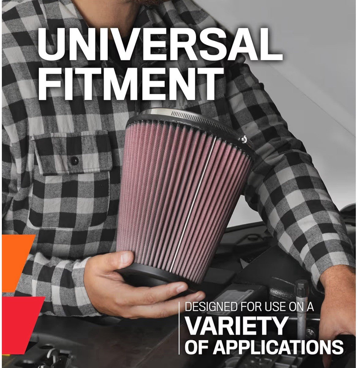 K&N RC-1060 Universal Clamp-On Air Filter