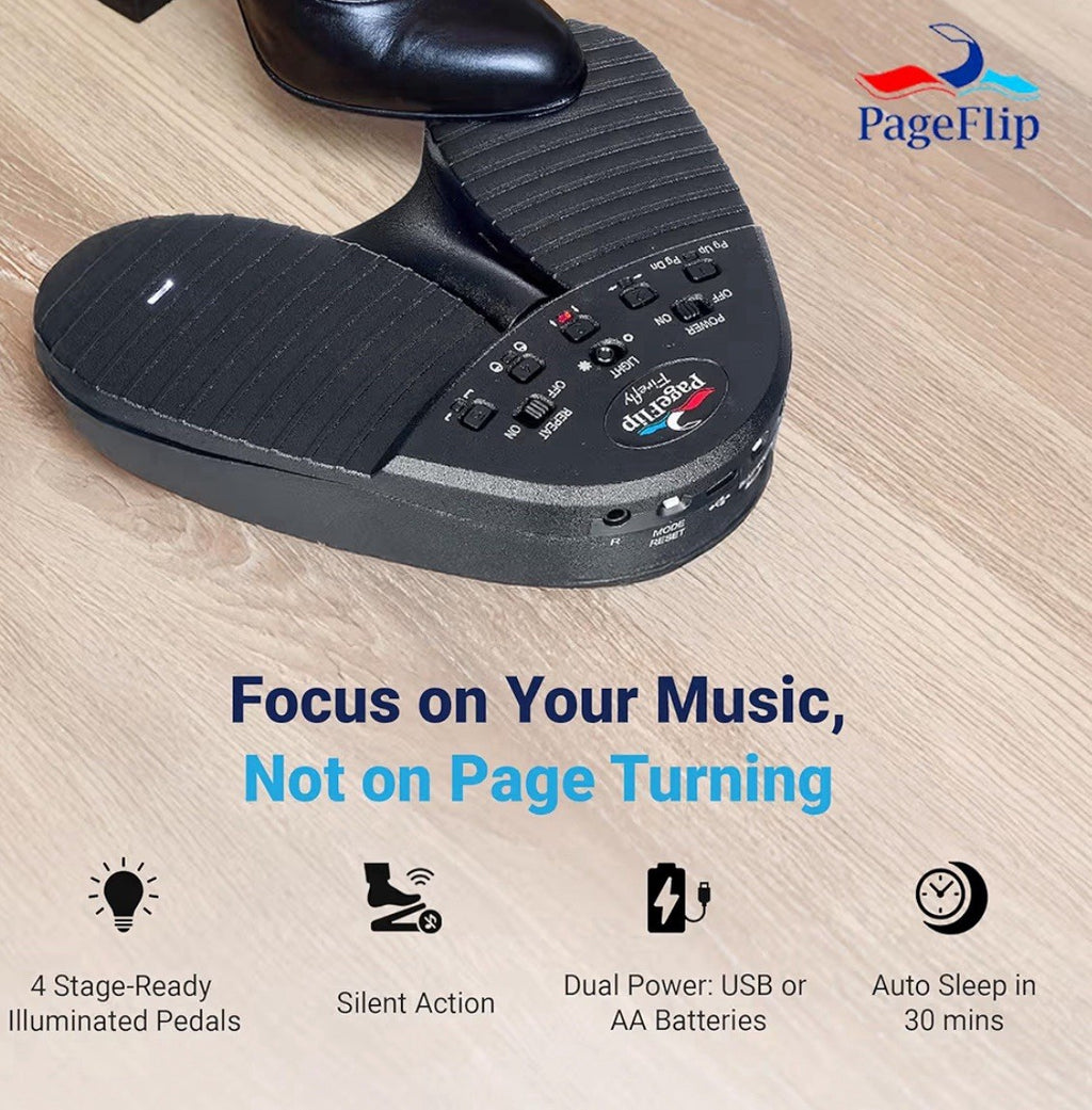 PageFlip Butterfly Bluetooth Hands Free Page-Turning Foot Pedal