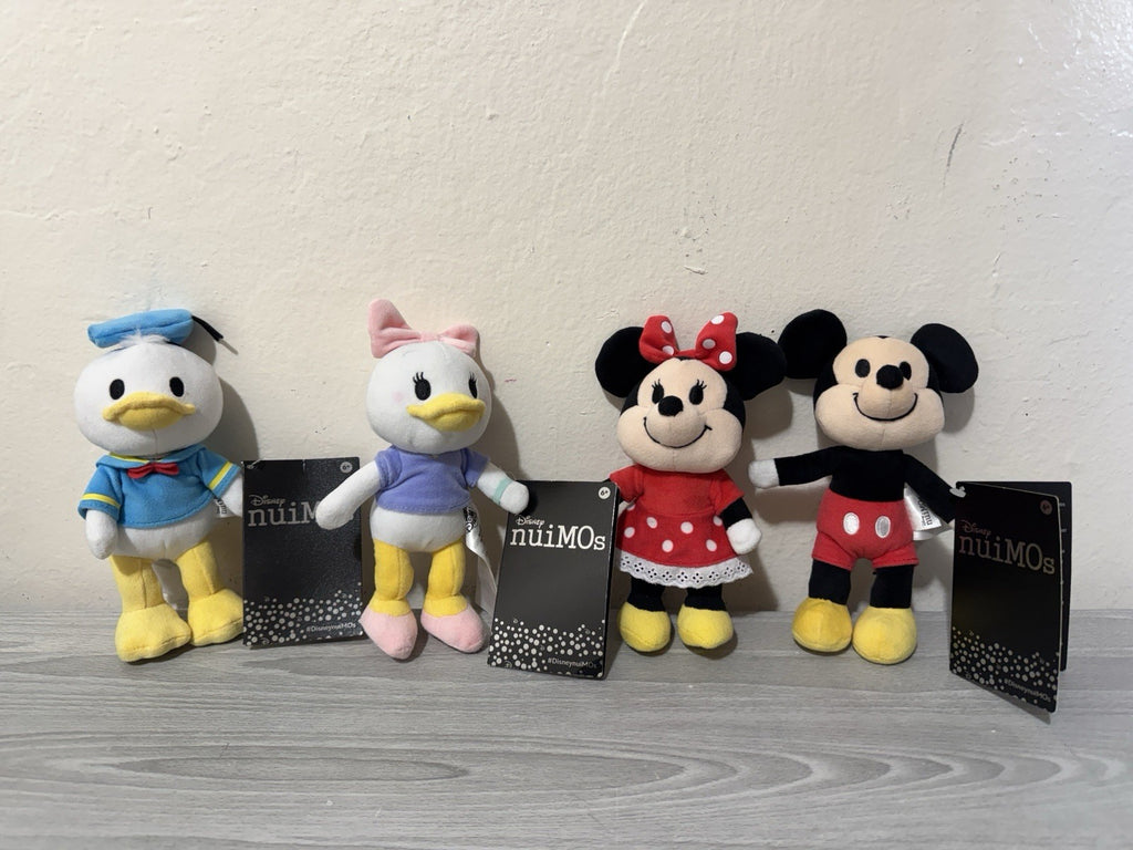 Disney nuiMOs Mickey & Minnie Mouse, Donald & Daisy Poseable Plush