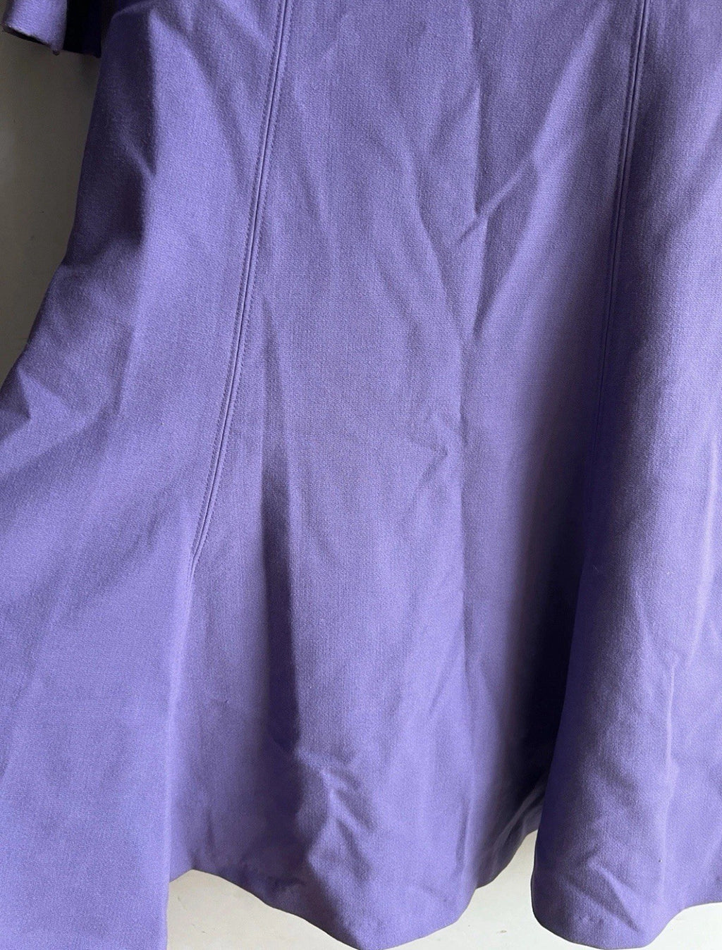 WHBM Purple Keyhole-Neckline Fit & Flare Dress - Size 6