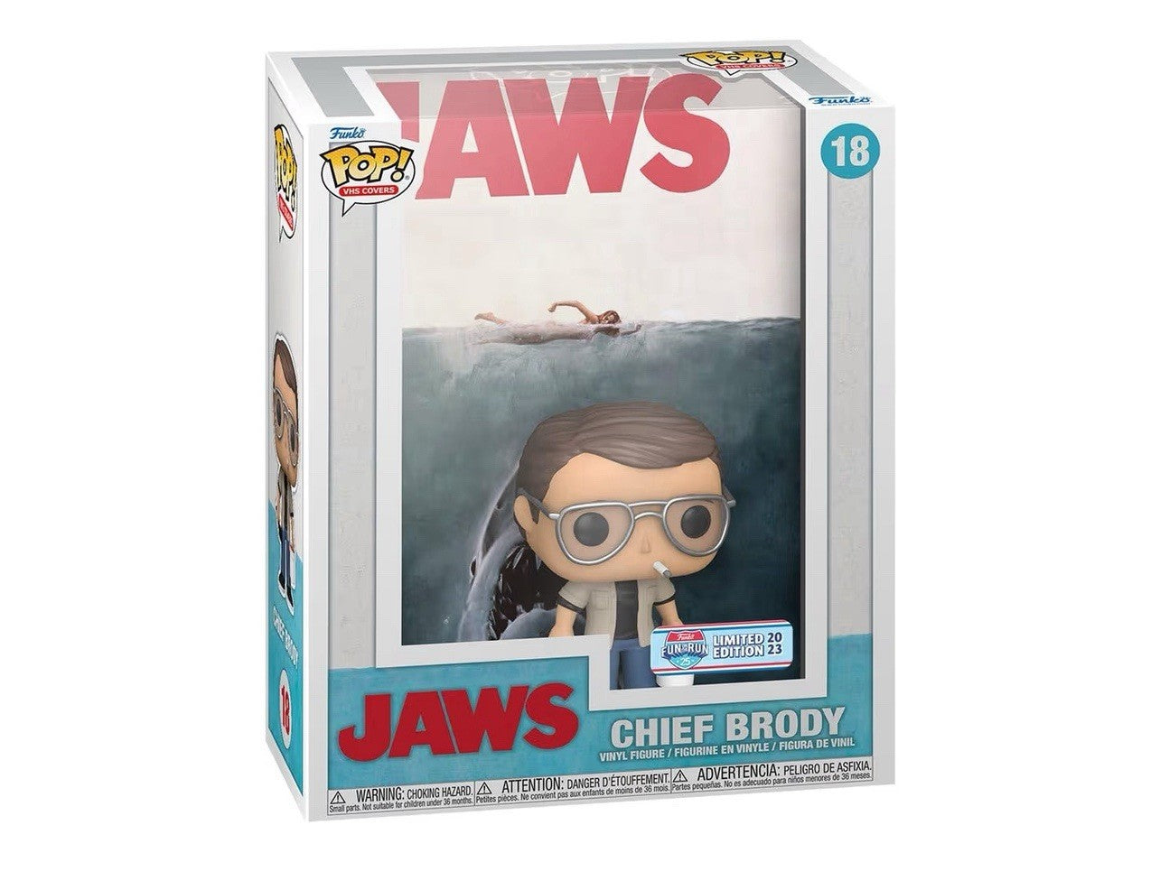 Chief Brody Jaws Funko Pop! #18 Figure & Cover Art Limited Edition