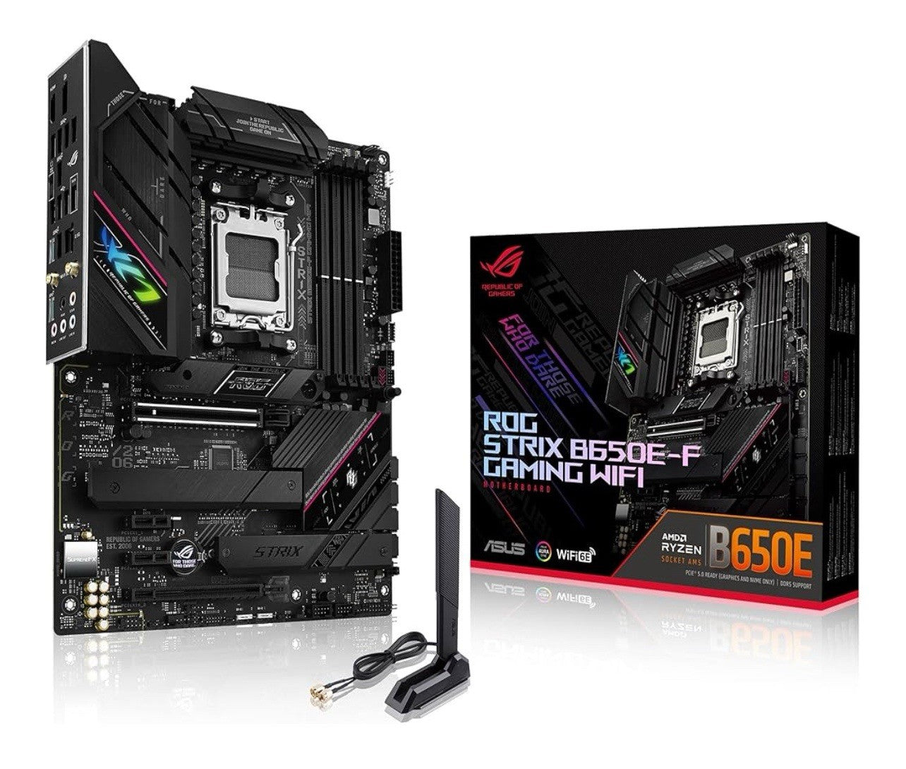 ASUS ROG Strix B650E-F Gaming WiFi AMD B650 AM5 Ryzen™ Desktop 9000 8000