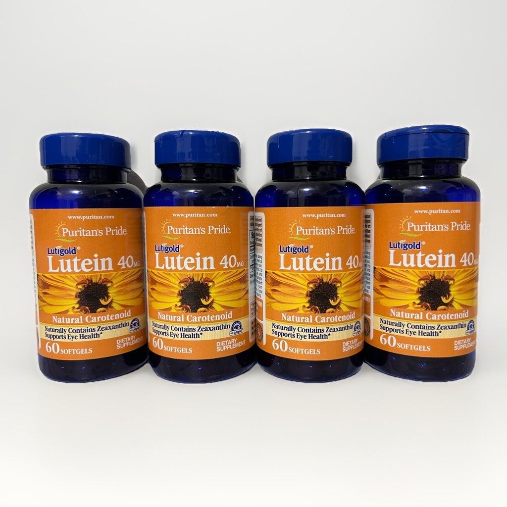 Lutein 40 mg with Zeaxanthin  60 Softgels  (LOT OF 4) Supports Eye Health