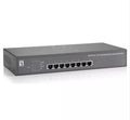 NEW 8-Port PoE 100 Mbs Fast Ethernet PoE Switch, 120W LevelOne M