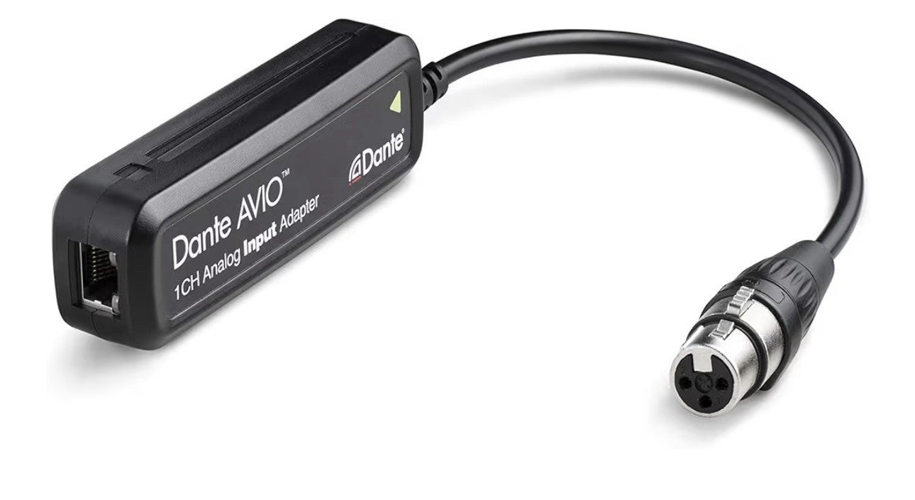 Audinate Dante AVIO 1CH 1-Channel Analog Input Adapter ADP-DAI-AU-1X0